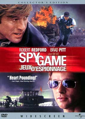 spy game - http://www.imdb.com/title/tt0266987/  Robert Redford+Brad Pitt