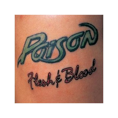 Poison - Flesh & Blood Album Cover.