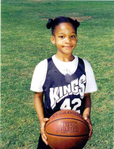 My Youngest Niece -  This is a picture of my youngest niece when she played basketball one year. Needless to say, it did not last. She is far to silly to be serious about the game.