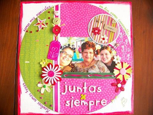 My family juntas x siempre - This a LO that I made for a challenge