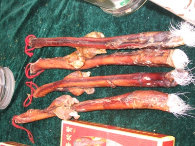 horsey! horsey!  - this is a horse's reproductive organ and is being served in china as food. They believed that this can make a man's sexlife active.