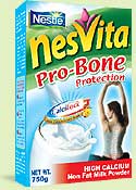 nesvita - nesvita pro-bone protection made even better,the only high-calcium milk with calcilock.calcilock is a special combination of vitamins and minerals that helps keep your bones healthy with a 3- point bone protection action.one is improved absorption of calcium ( vitamin D ),strengthen the bone (calcium,magnesium,Phosphorus,Zinc,vitamin C).and the last is lock the calcium in (vitamin K ).