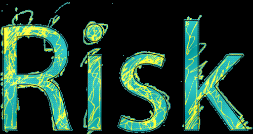 Risk - Picture of colorful letters Risk.