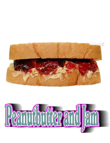 Peanutbutter and Jelly Sandwich - Huge sandwich of peanut butter and jam