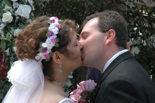 You may kiss the bride..... - First kiss as husband and wife...