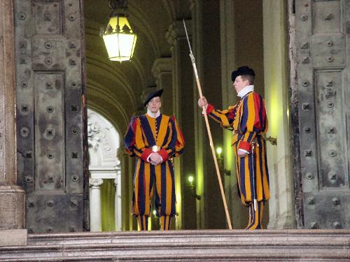 vatican city - swiss guard in vatican city