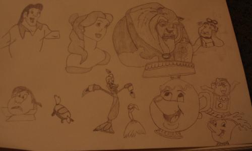 Beauty and the Beast - Beauty and the Beast and other characters due to the movie