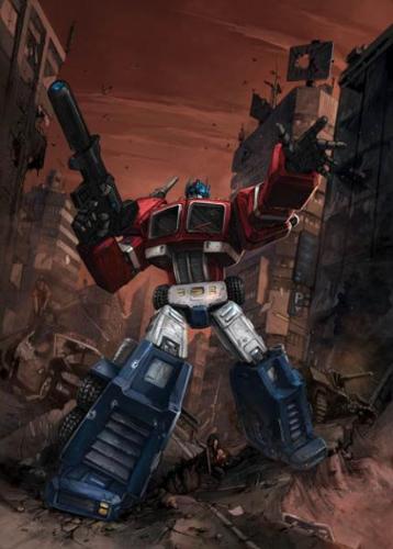 Optimus Prime - Optimus Prime as shown in the cartoon series.