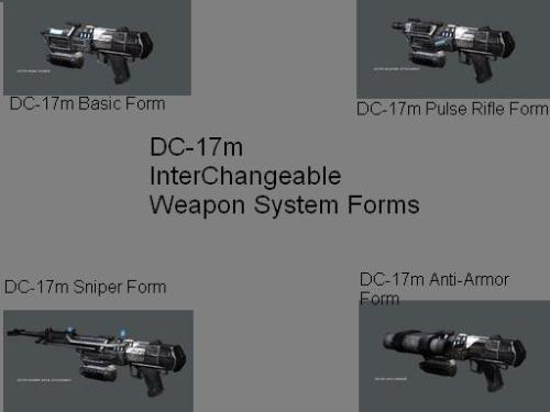 DC-17m Interchangeable Weapon System - A picture I created by putting all four of it's forms together