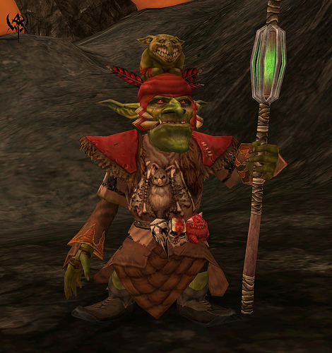 Goblin shaman - Picture of a goblin shaman from Warhammer Online: Age of Reckoning.