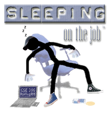 Sleeping on the Job - This guy is sleeping on the job