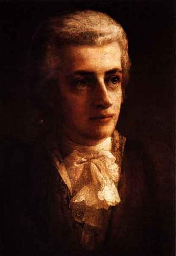 Mozart - A portrait of Mozart by Christian Vögel.