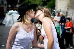 lesbians - lesbians at the Gay Pride Parade in Toronto