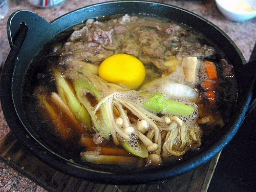 sukiyaki - japanese soup that tastes sweet
