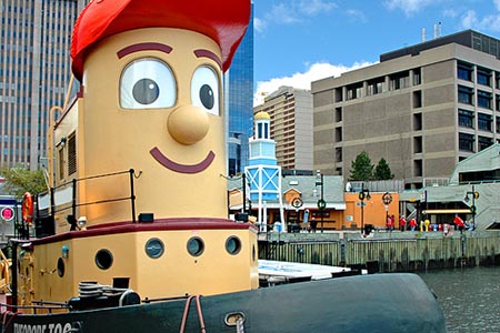 halifax nova scotia - tugboat in halifax harbour