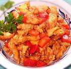 sweet and sour chicken - this is a picture of sweet and sour chicken