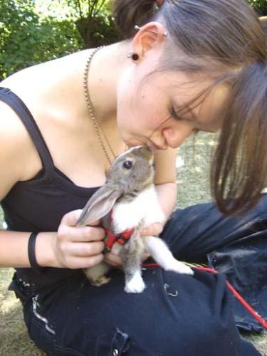 Who loves bunny? - Me and Bunny having a special moment....