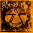ministry - ministry album cover with anarchy symbol