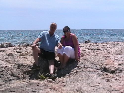dad and me - dad and me on holiday in spain