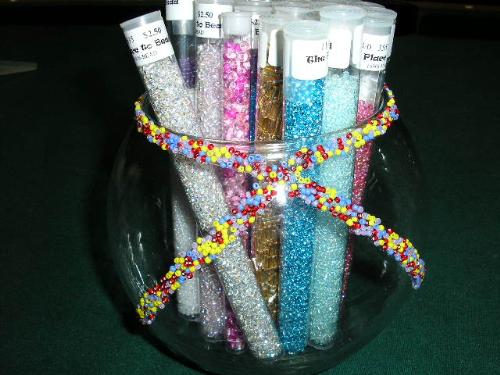 Autism Awareness - This is a beaded bowl that I created in an effort to promote Autism, which my son suffers from.