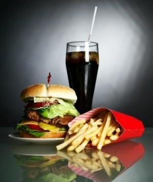 food - their is a glass of pepsi some french fries and a delisious big big buger...wwwwwaaaaaooooo i wanna eat that..