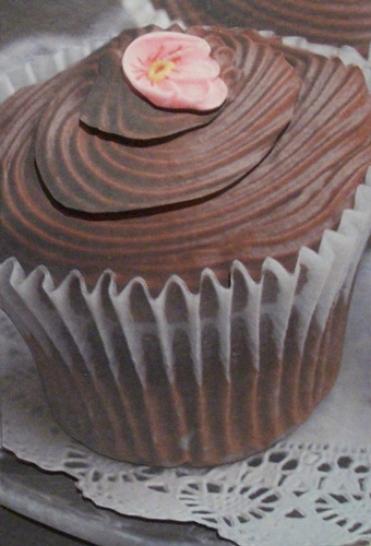 Chocolate Cupcake Card - Handmade Chocolate Cupcake Card