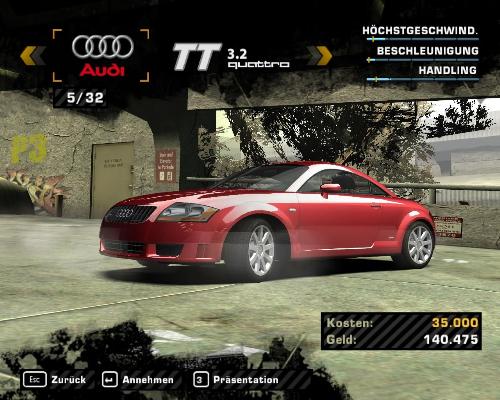 audi tt - a need for speed carbon car