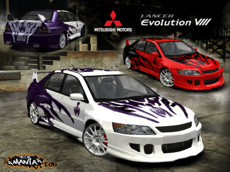 mitsubishi evo8 - a nfs carbon car