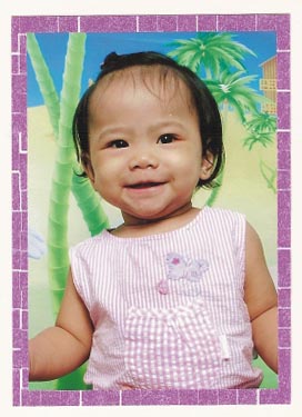 My cute smiling angel - Is she lovable? Is she cute? My heart melt when I look at her picture. Her name is Xyra. She is God's gift to me and my wife.