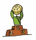 Best Response - This looks like a catus holding a trophy high at the #1 spot.