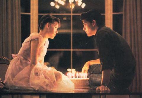 samantha and jake ryan - samantha and jake ryan sitting on dining room table with her birthday cake