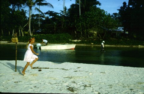 Somewhere in Palau, Way Back When - This is where I grew up...yes, on a beach. It was a great place to play, swim, fish, snorkel, etc. so I was never short of things to do. I know it doesn't look like this anymore because I've been back many times. Things have changed. But the good memories still linger in my head and heart.