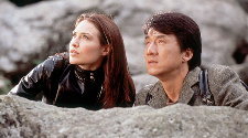 Jackie Chan - Claire Forlani and Jackie Chan in 'The Medallion'