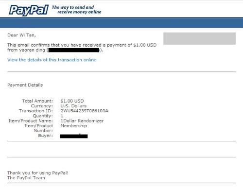 Dollar Randomizer Proof A - This is the proof that the dollar randomizer really does work.
