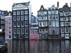 Amsterdam - buildings on water in amsterdam