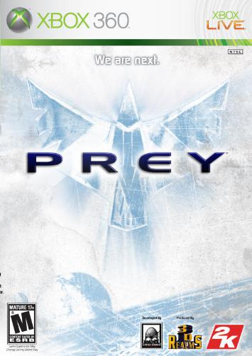prey cover - The cover box for Prey on XBOX 360