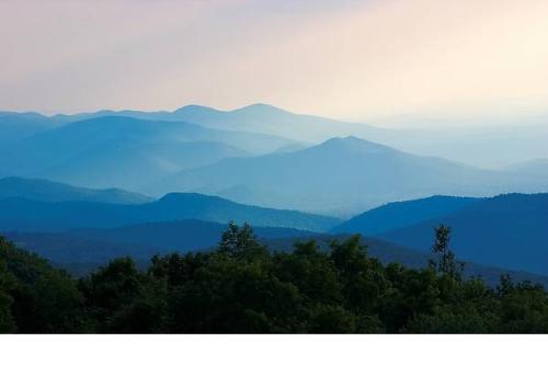 Charlottesville, VA - A picture of the Blue Ridge Mountains in Charlottesville, VA.