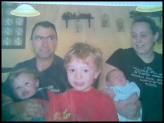 Spending time with family - my husband and i and 3 of our kids
