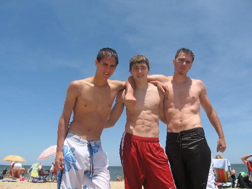 David, Luke, CLay - My cousins and i. we are at virginia beach. Fun times