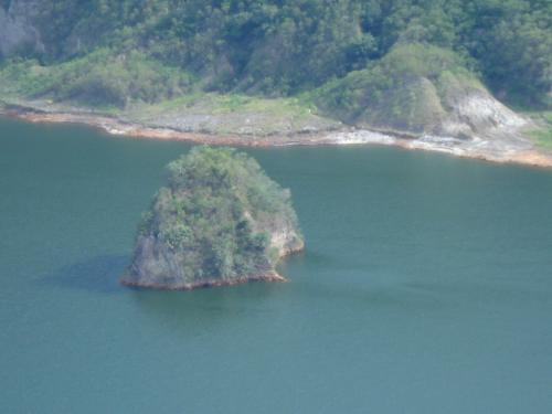Crater.. - For the past centuries, the volcano seemed to be just like a normal island. The crater already produced a lake-like appearance, with hot-steam and a smell of sulfur coming out from it's mouth.