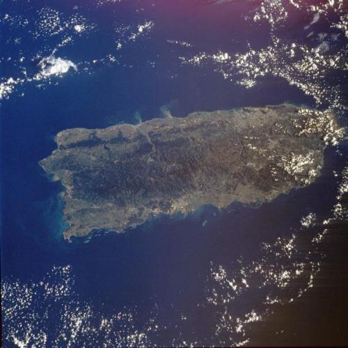 Puerto Rico - Picture of Puerto Rico from the sky.