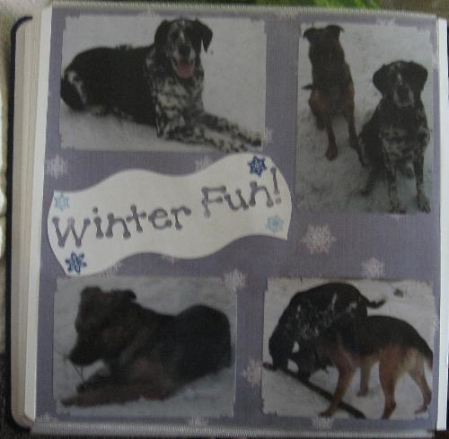scrapbook page - the boys