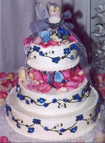 wedding cake with rose petals - The cake topper was the first thing I bought for the wedding. I saw it and had to have it.
This cake was beautiful and so delicious! wedding cake with rose petals - The cake topper was the first thing I bought for the wedding. I saw it and had to have it.
This cake was beautiful and so delicious!