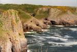 Picture of the coast of Wales - Picture of the coast of Wales, cliffs, ocean, waves