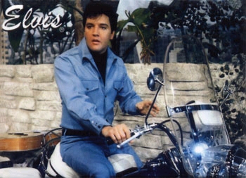 elvis on his harley - elvis on his beautiful harley
