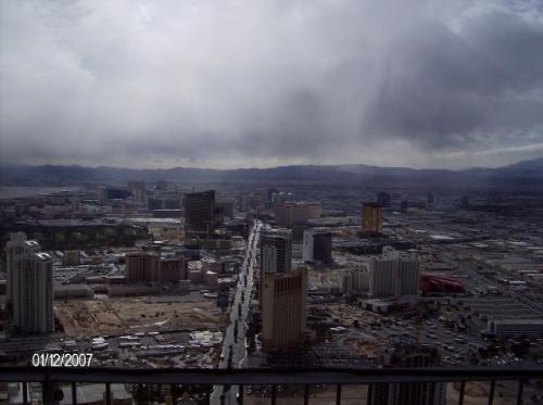 Winter storm in Las Vegas - Snowstorm in desert
