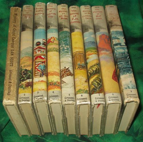 Bret King Ranch Mystery Stories Series - This is a series of Western stories for older readers, about 12 to 16 years old perhaps. They were written by Dan Scott which was really the Stratemeyer Syndicate. There were only 9 titles published in the series. I love the stories, they're pretty good. I have these in my book collection.