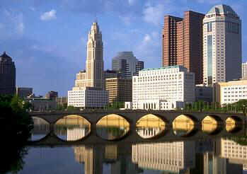Columbus, Ohio - Located in the center of Ohio, USA