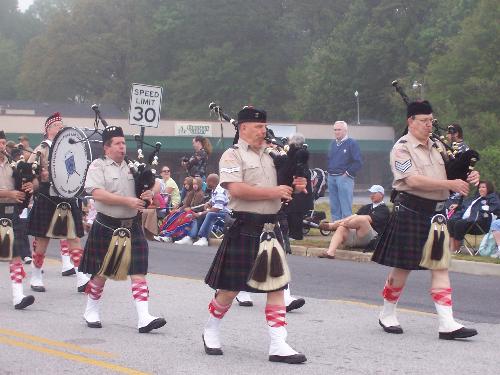 bagpipes - bagpipes in a parade