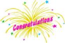 Congratulations - Fireworks displaying Congratulations.